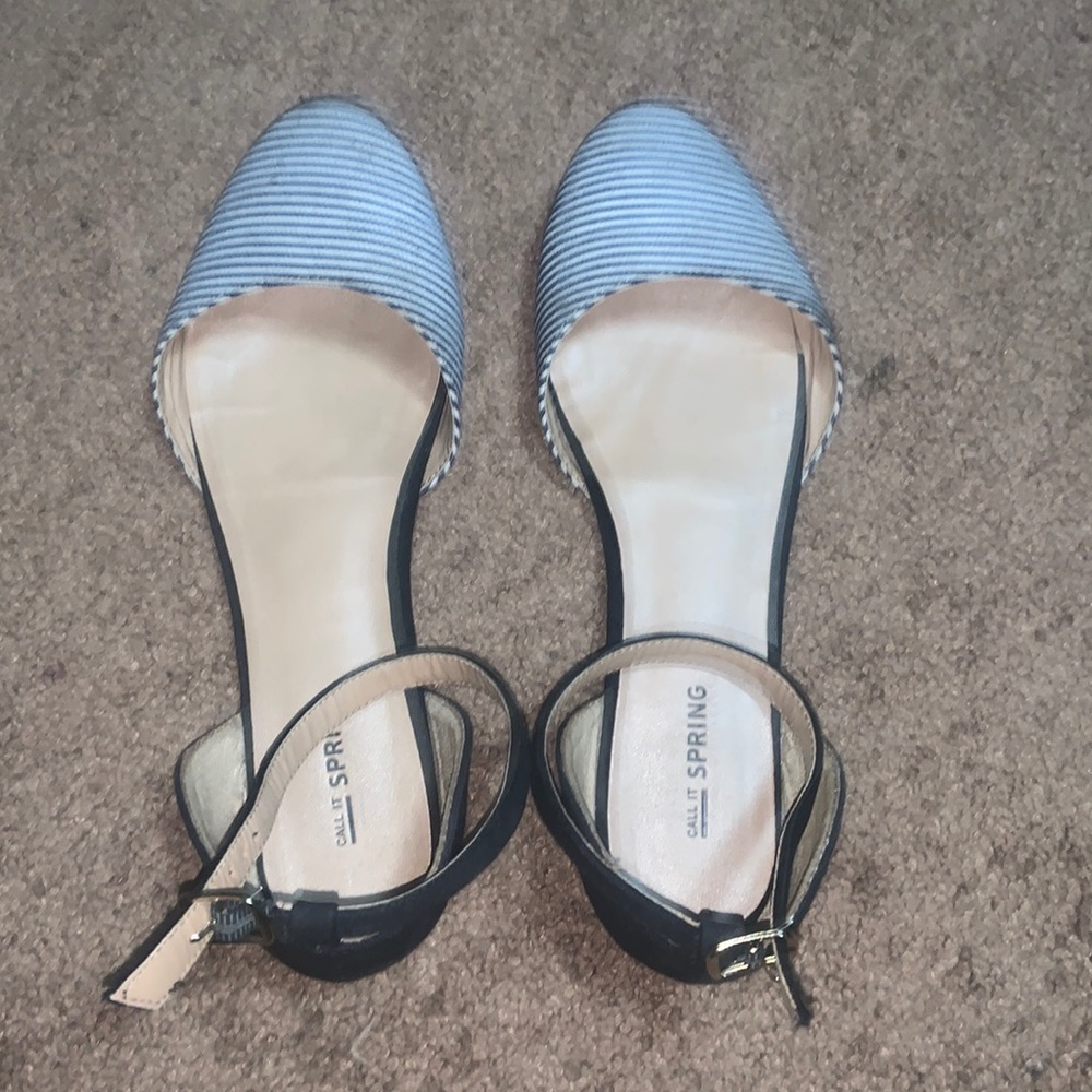 Stripped sandals